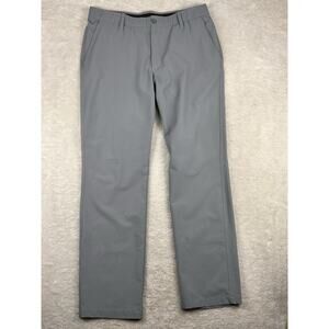 Under Armour Loose Match Play Pants Mens 36x32 Gray Golf Stretch Performance